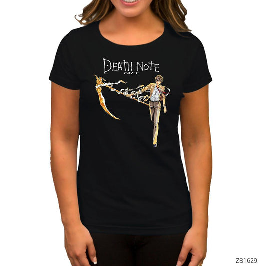 Death Note Raptor Siyah Kadın Tişört