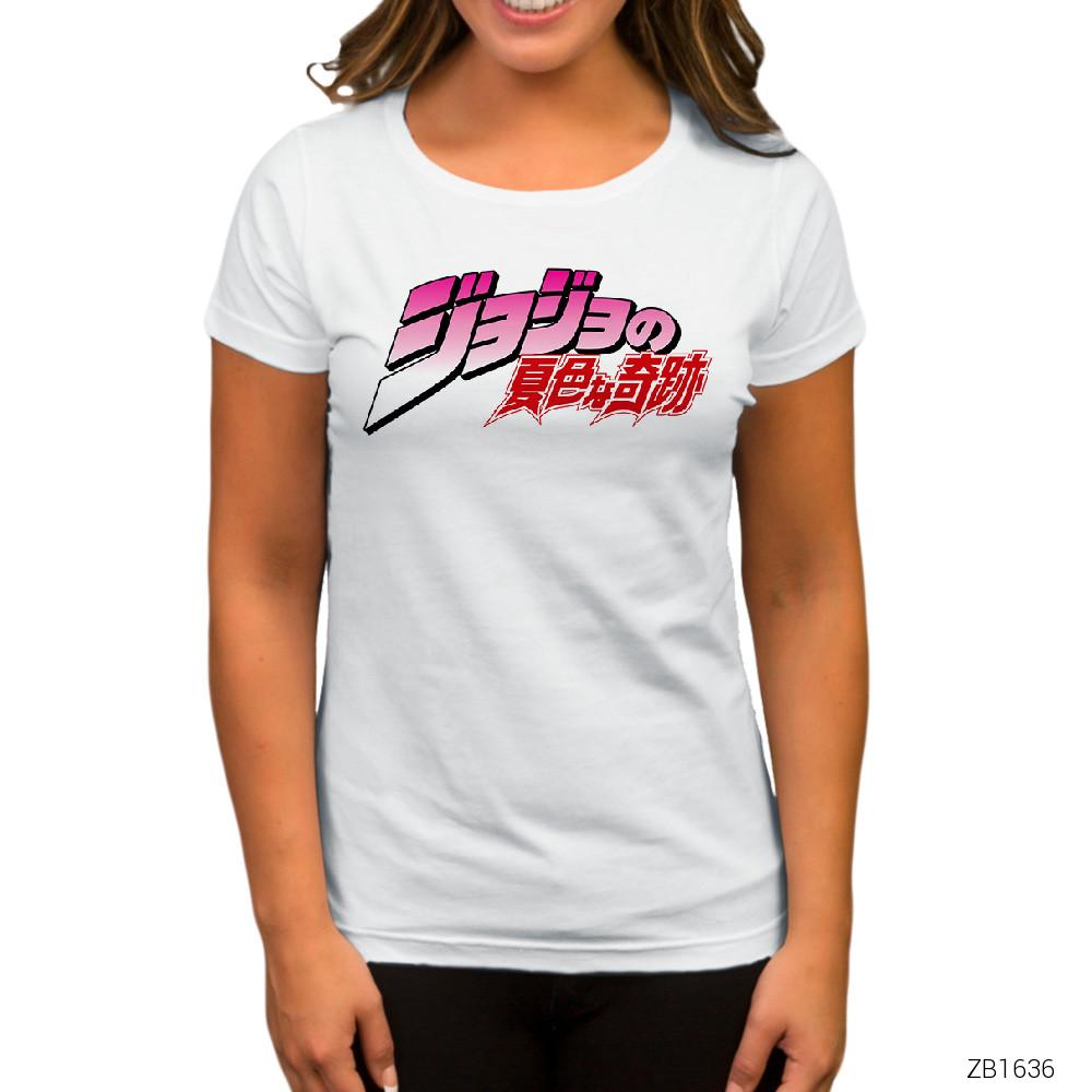 Jojo Beyaz Kadın Tişört