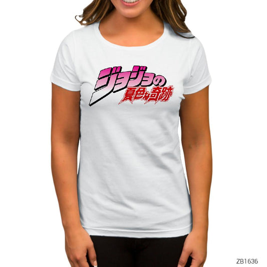 Jojo Beyaz Kadın Tişört