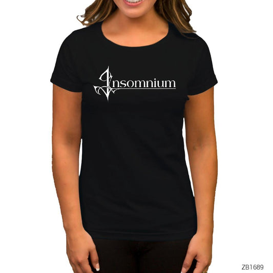 Insomnium Logo Siyah Kadın Tişört