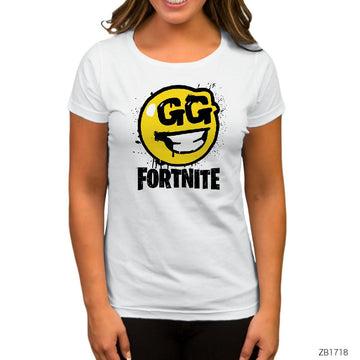 Fortnite GG Beyaz Kadın Tişört