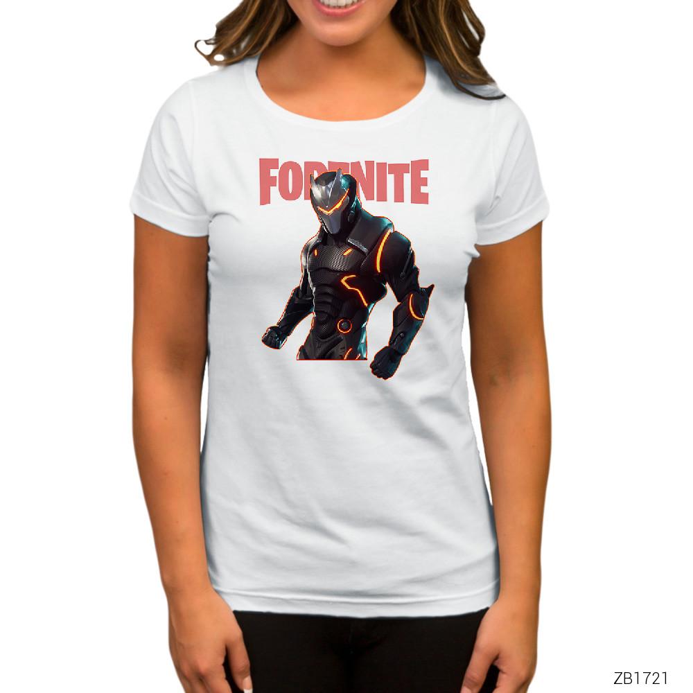 Fortnite Omega Skin Beyaz Kadın Tişört