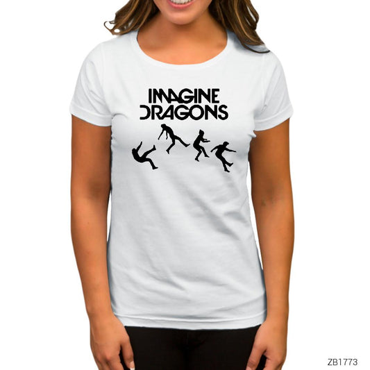 Imagine Dragons Fall Beyaz Kadın Tişört
