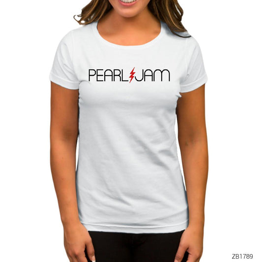 Pearl Jam Lighting Beyaz Kadın Tişört
