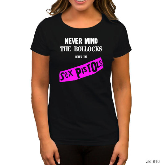 Sex Pistols Never Mind Siyah Kadın Tişört