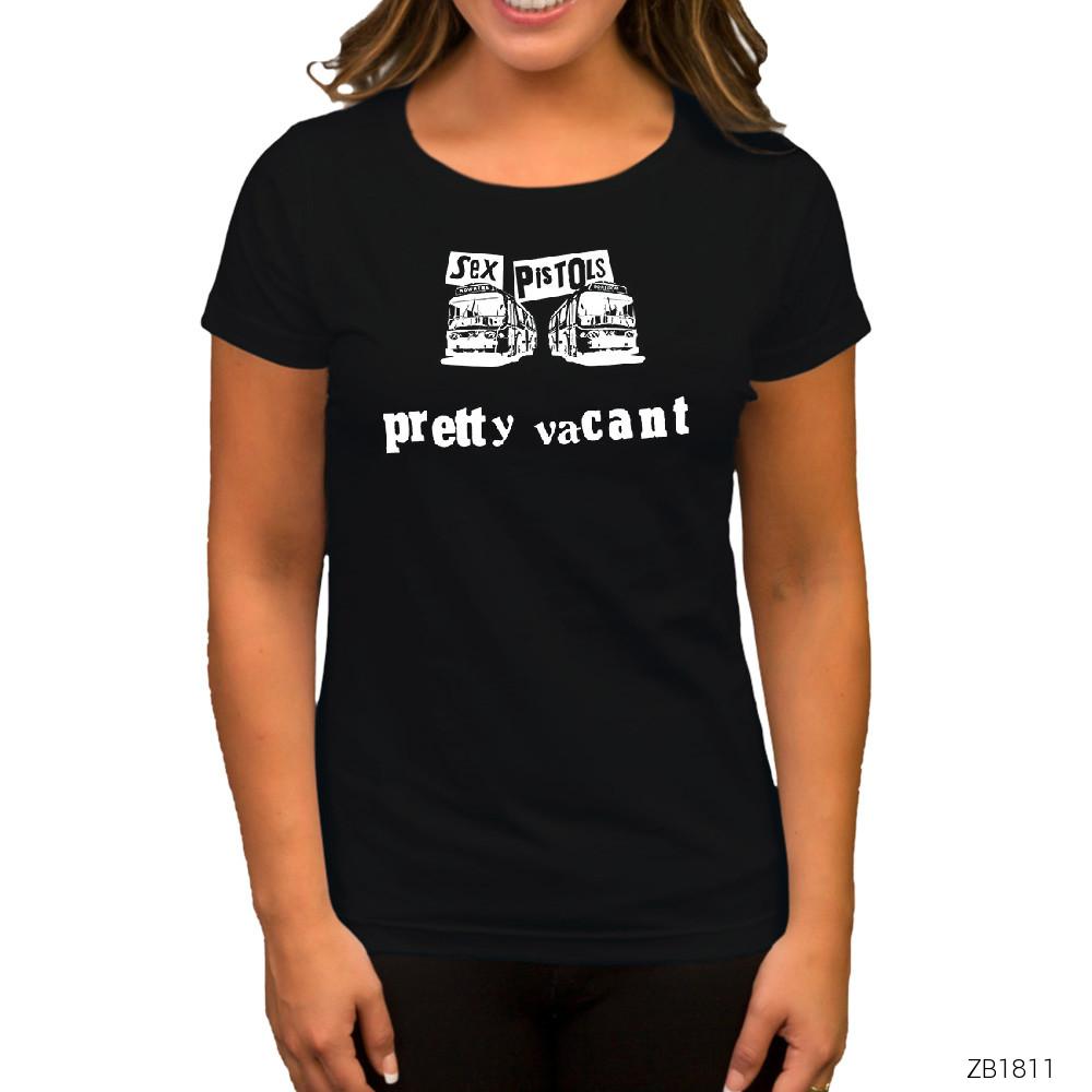 Sex Pistols Pretty Vacant Siyah Kadın Tişört