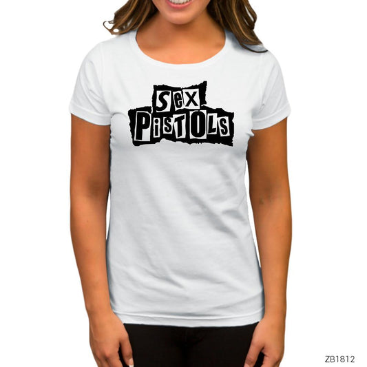 Sex Pistols Splash Beyaz Kadın Tişört