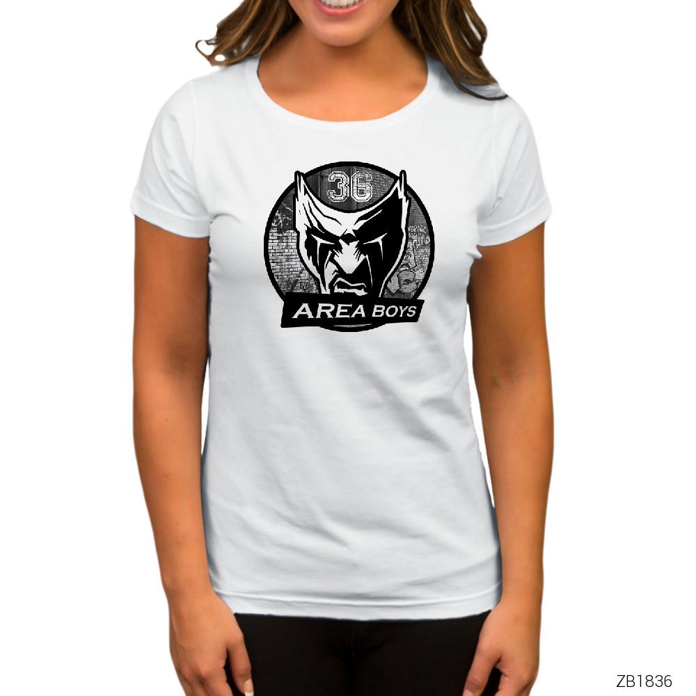 36 Area Boys Beyaz Kadın Tişört