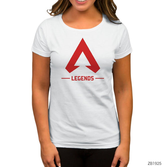 Apex Legends T Shirt Merch Icon Beyaz Kadın Tişört