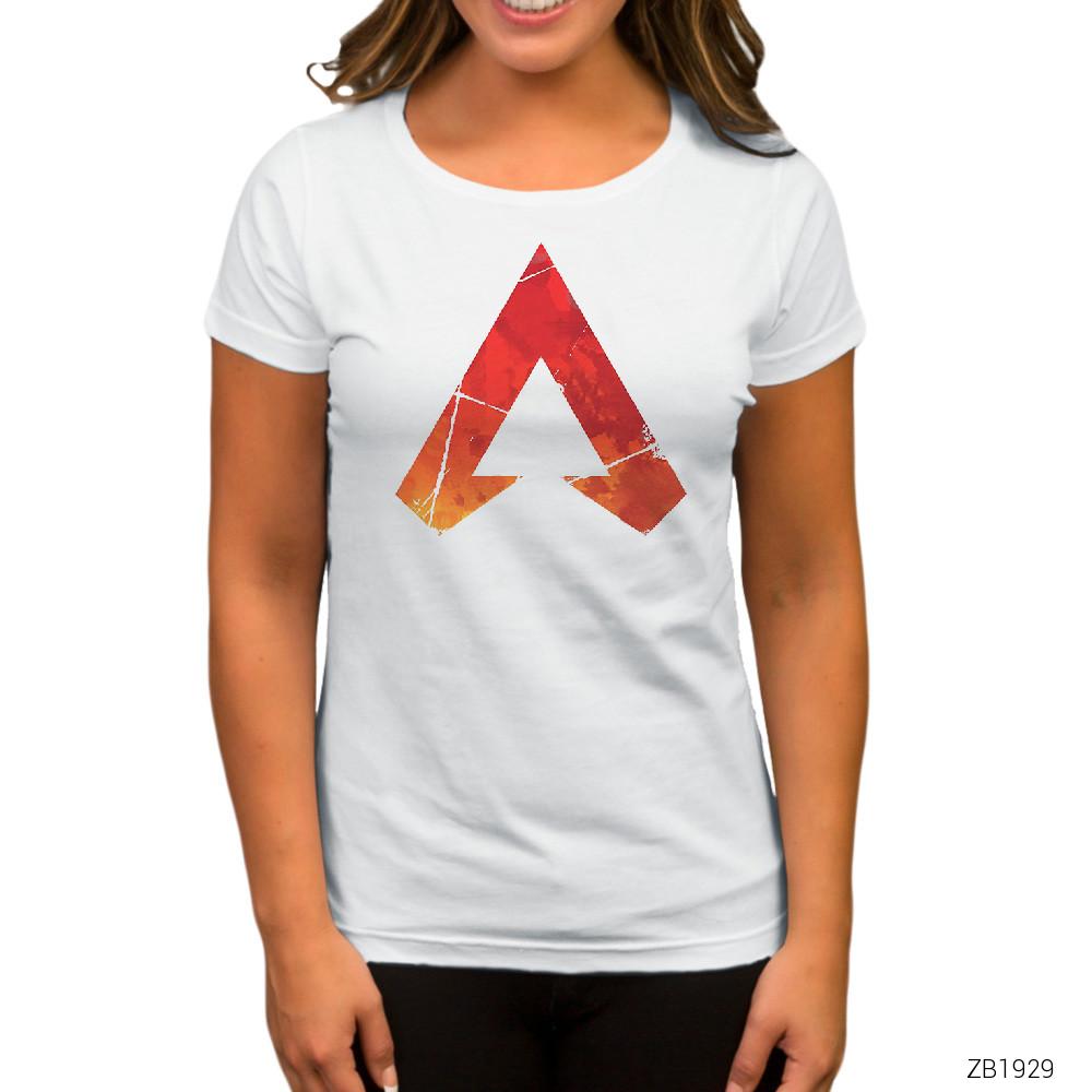 Apex Legends Fire Beyaz Kadın Tişört