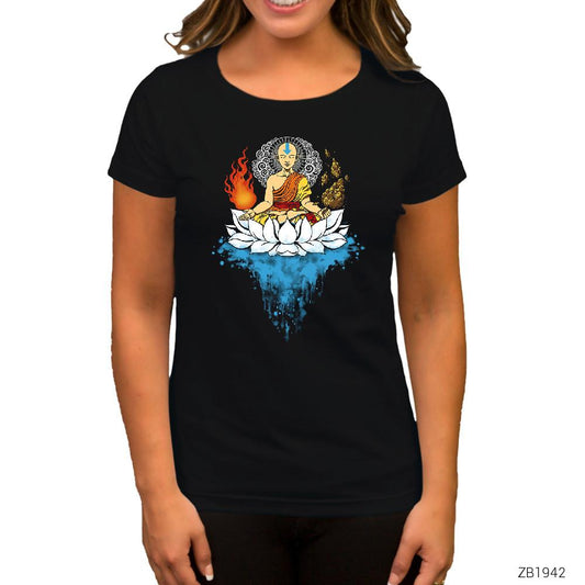 Avatar Enlightenment Siyah Kadın Tişört
