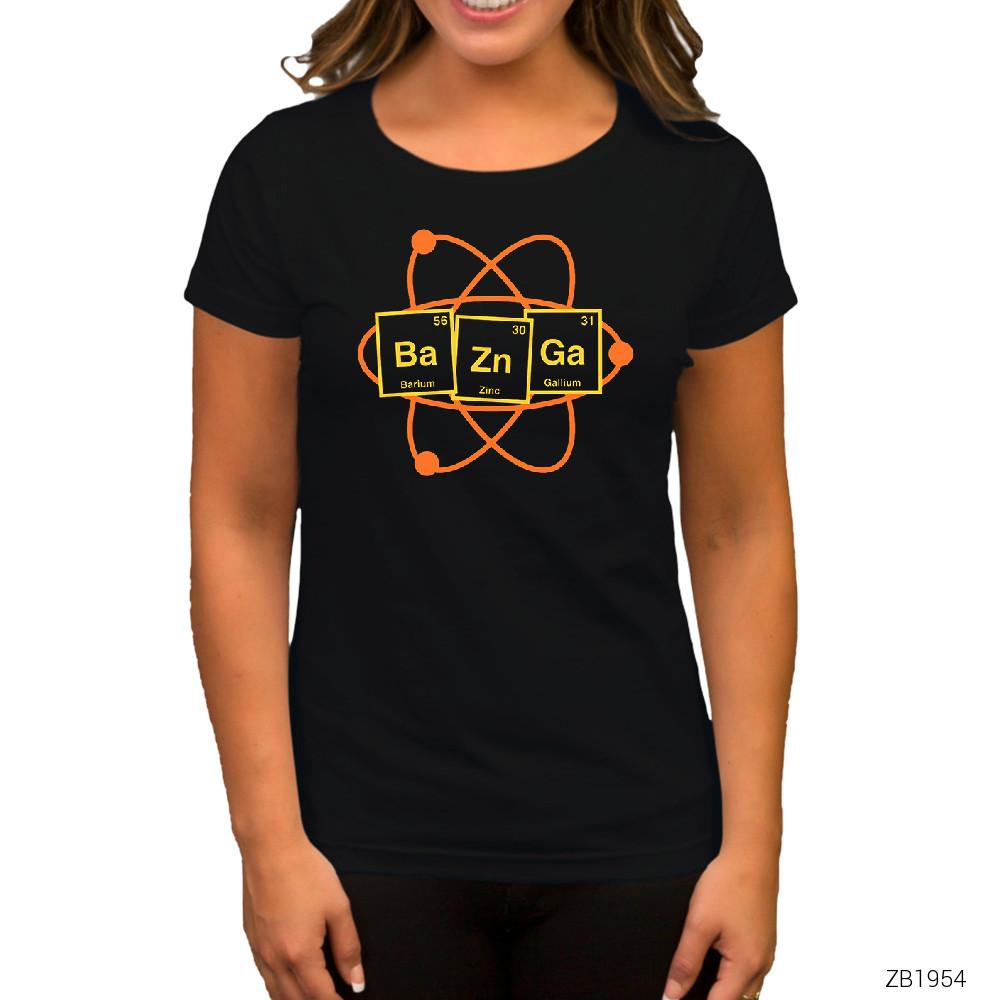 Bazinga Science Siyah Kadın Tişört