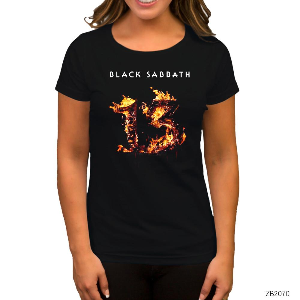 Black Sabbath 13 Siyah Kadın Tişört