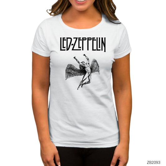 Led Zeppelin Icarus Beyaz Kadın Tişört