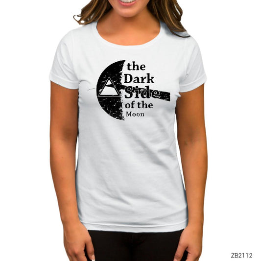 Pink Floyd Half Moon Beyaz Kadın Tişört