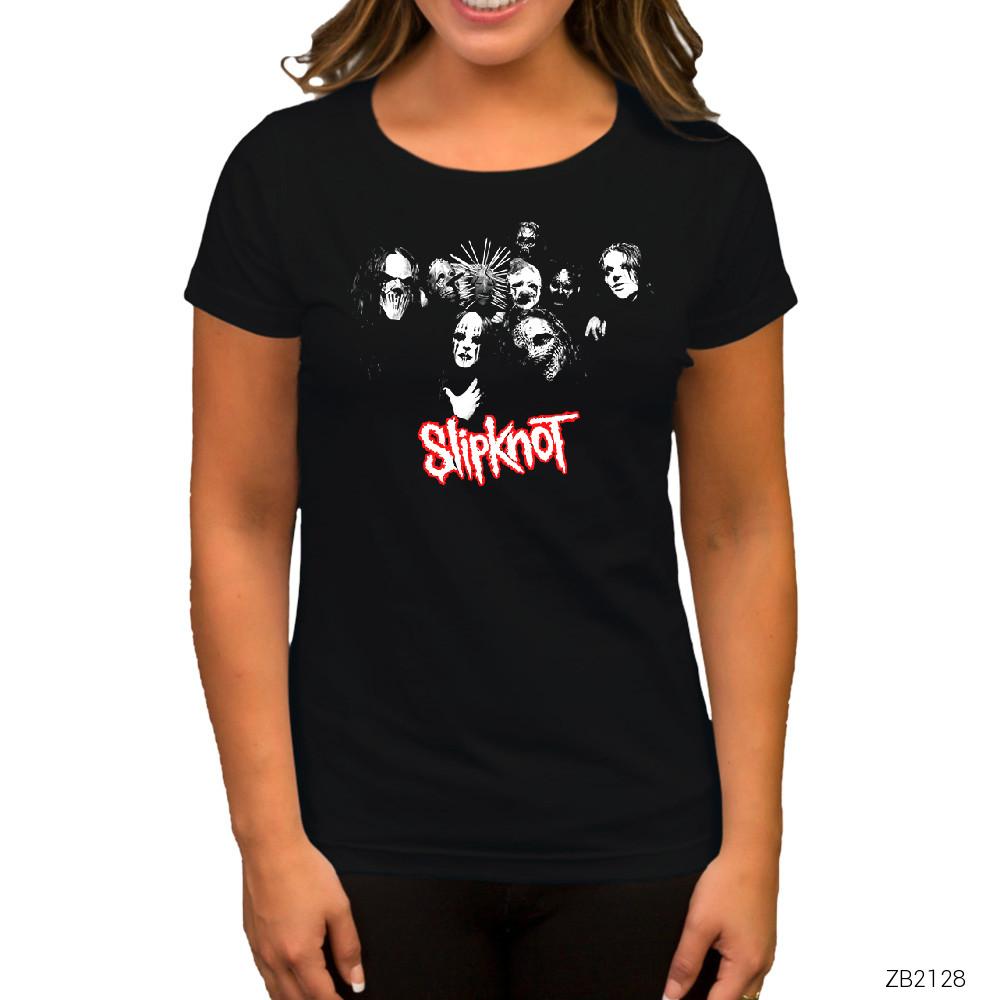 Slipknot Hallowen Siyah Kadın Tişört