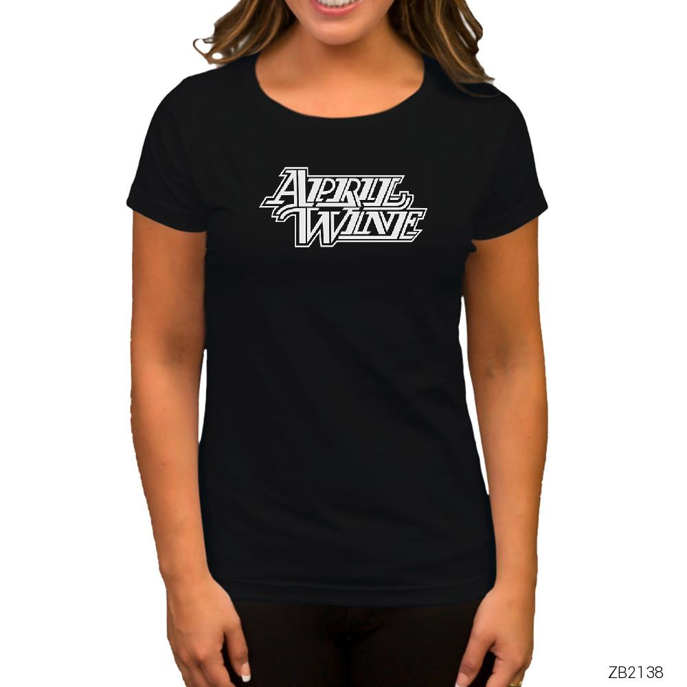 April Wine Siyah Kadın Tişört