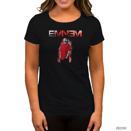 Eminem Bloodnes Siyah Kadın Tişört