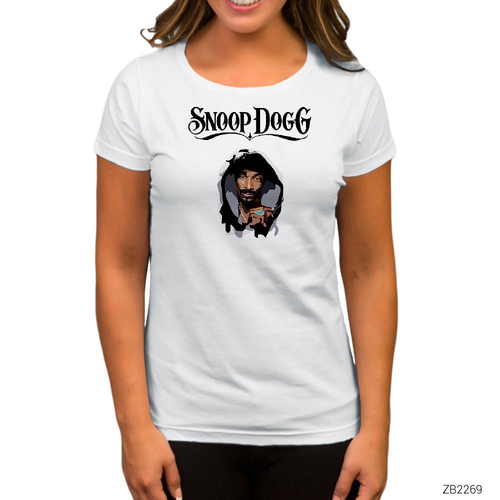 Snoop Dogg Cool Beyaz Kadın Tişört