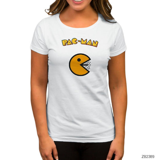 Pac-man Beyaz Kadın Tişört