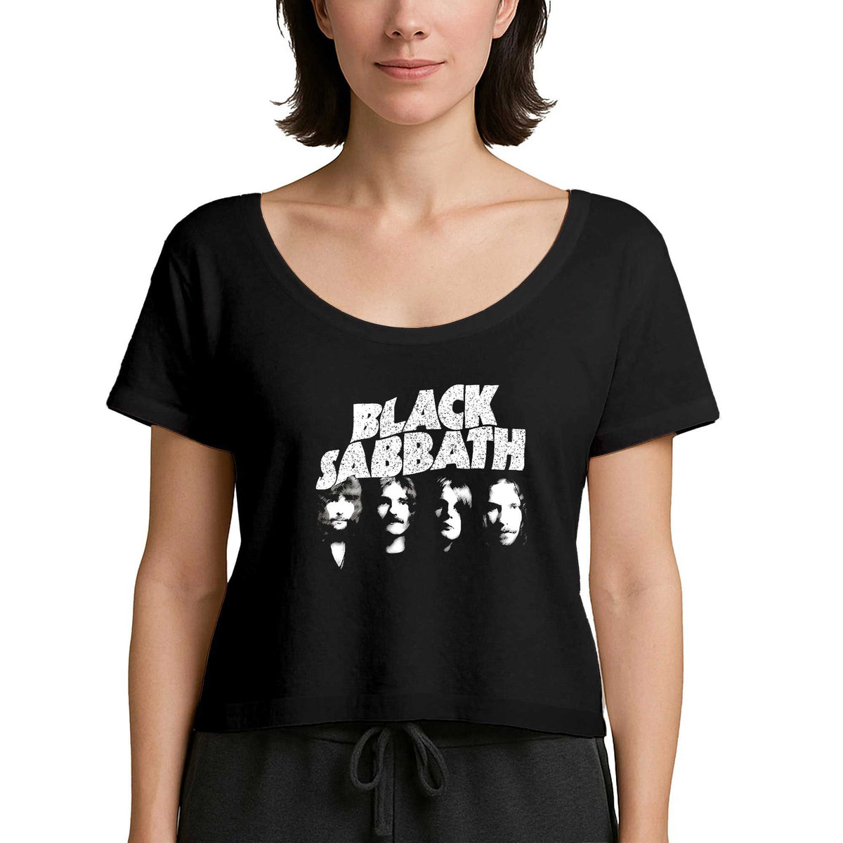 Black Sabbath Group Siyah Kadın Tişört