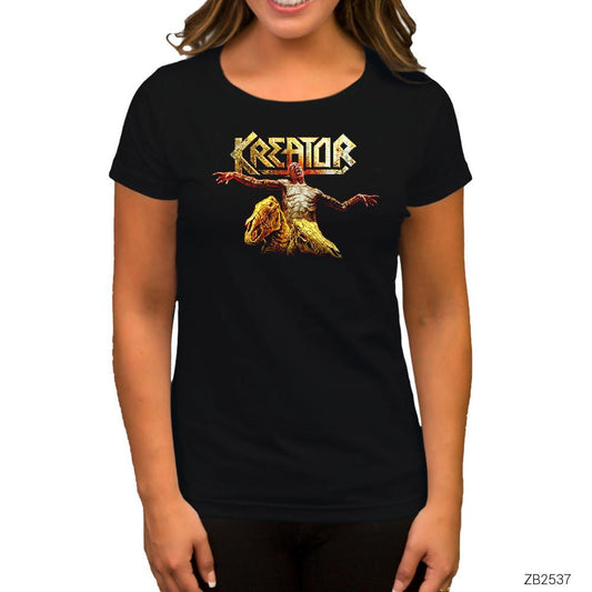 Kreator Horror Siyah Kadın Tişört