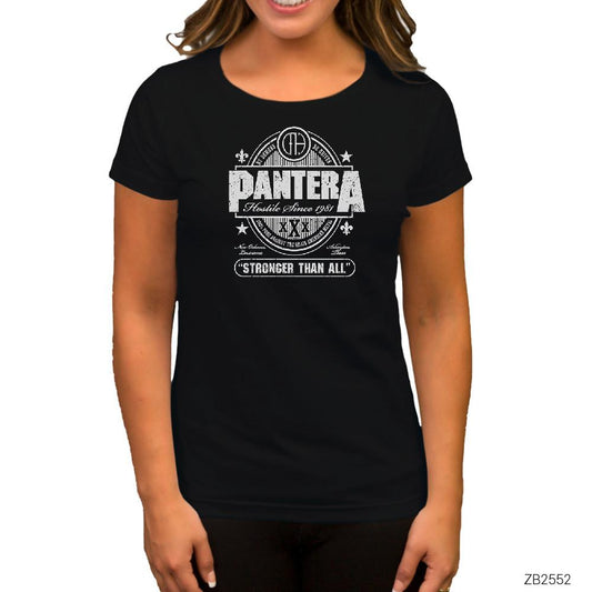 Pantera Hostile Since 1981 Siyah Kadın Tişört
