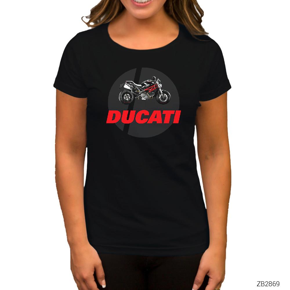 Ducati Monster Siyah Kadın Tişört