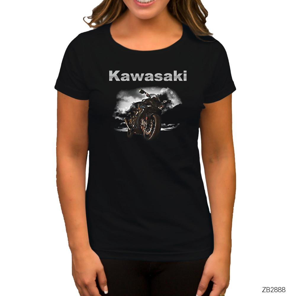 Kawasaki H2 Siyah Kadın Tişört