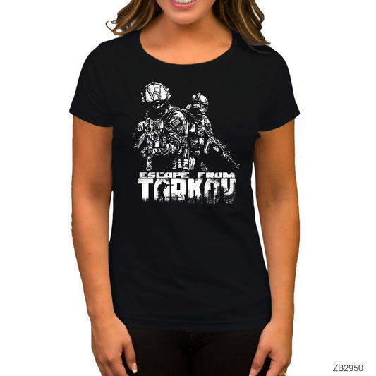 Escape From Tarkov Bear Team Siyah Kadın Tişört