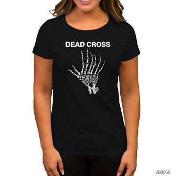 Dead Cross Siyah Kadın Tişört
