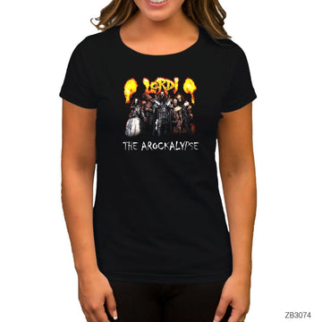 Lordi The Arockalypse Hard Rock Hallelujah Siyah Kadın Tişört