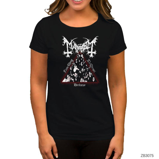 Mayhem from Chaos Siyah Kadın Tişört