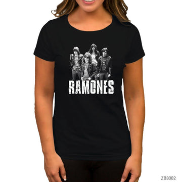 Ramones Band Siyah Kadın Tişört