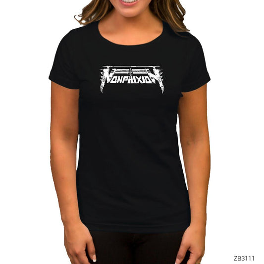 Non Phixion Siyah Kadın Tişört