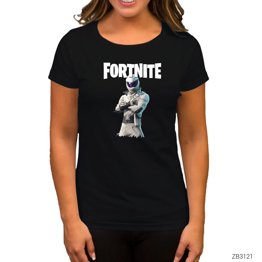 Fortnite Overtaker Siyah Kadın Tişört