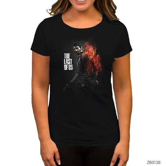 The Last of Us Fire Siyah Kadın Tişört