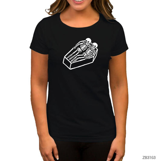 Sonsuza Kadar Beraber Siyah Kadın Tişört