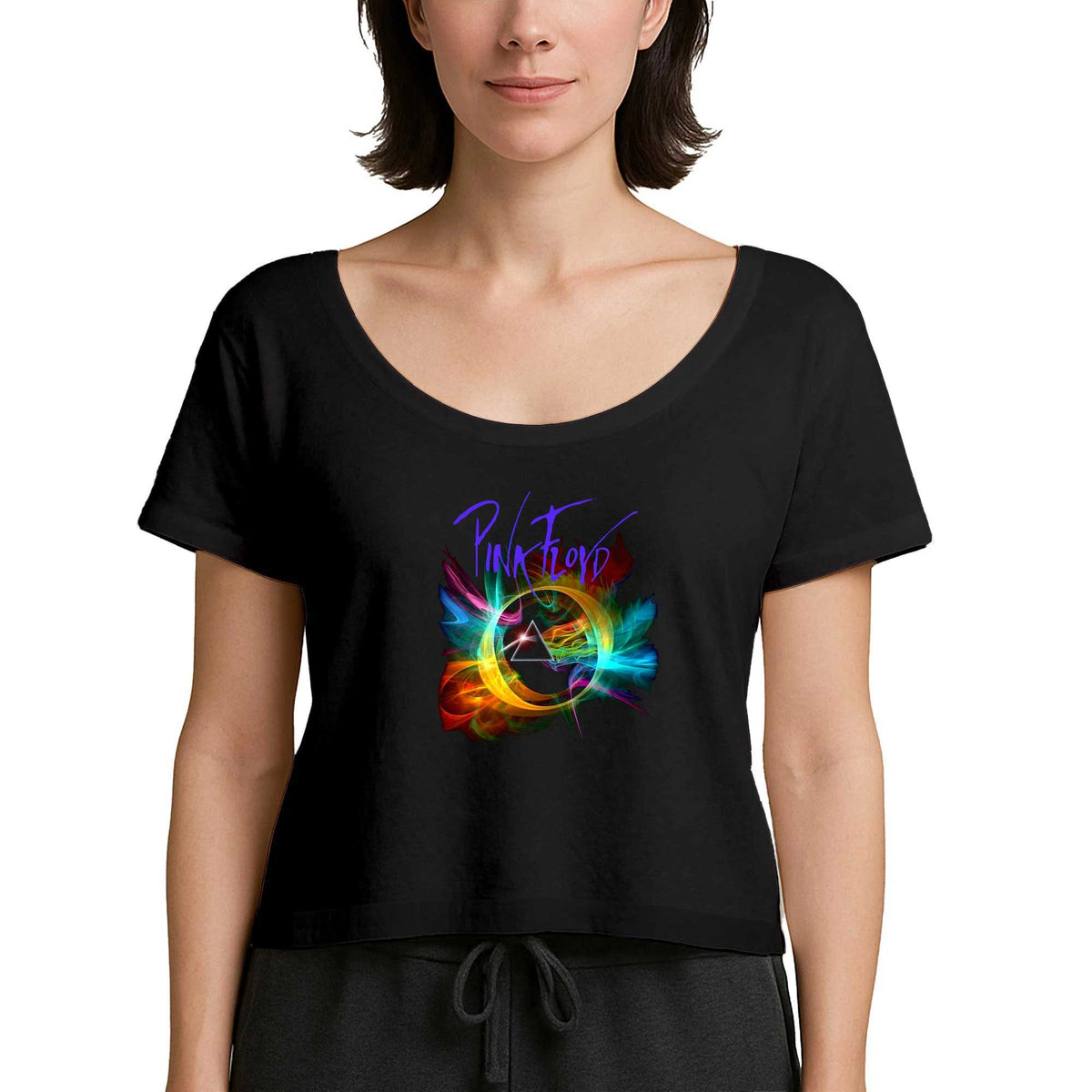 Pink Floyd Smoke Siyah Kadın Tişört