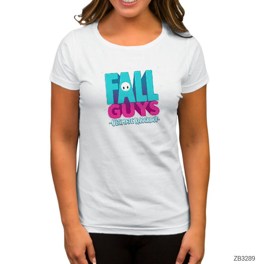 Fall Guys Beyaz Kadın Tişört