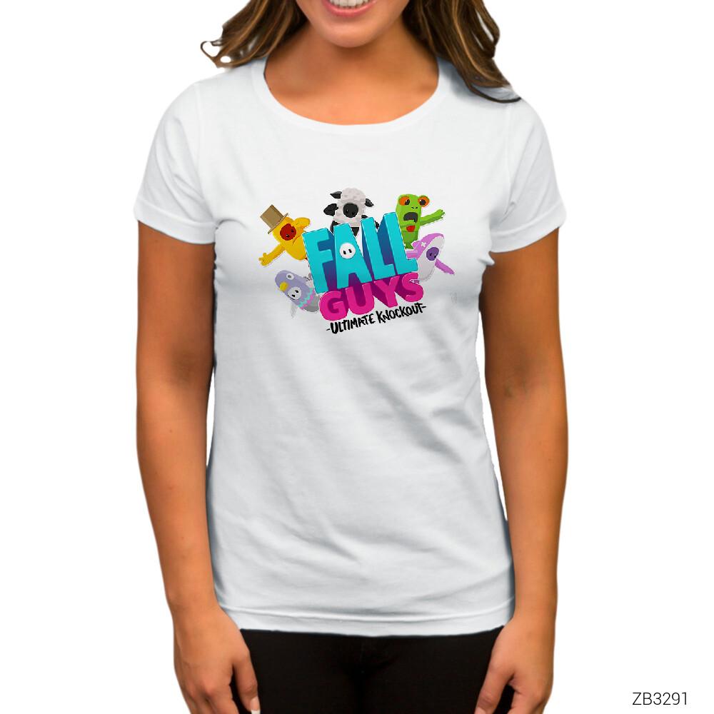 Fall Guys Team Beyaz Kadın Tişört