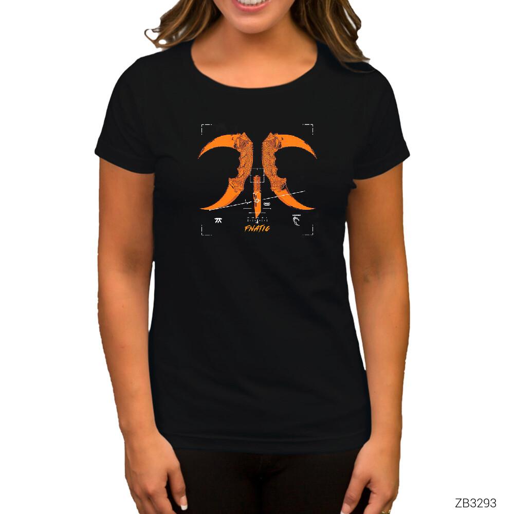 Fnatic Knifnatic Siyah Kadın Tişört