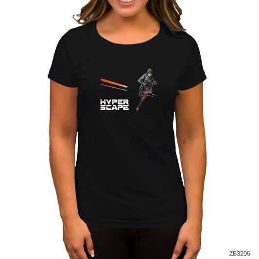 Hyper Scape Javi Siyah Kadın Tişört