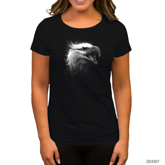 Kartal BW Siyah Kadın Tişört