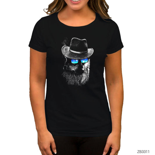 Kurt Dedektif Siyah Kadın Tişört