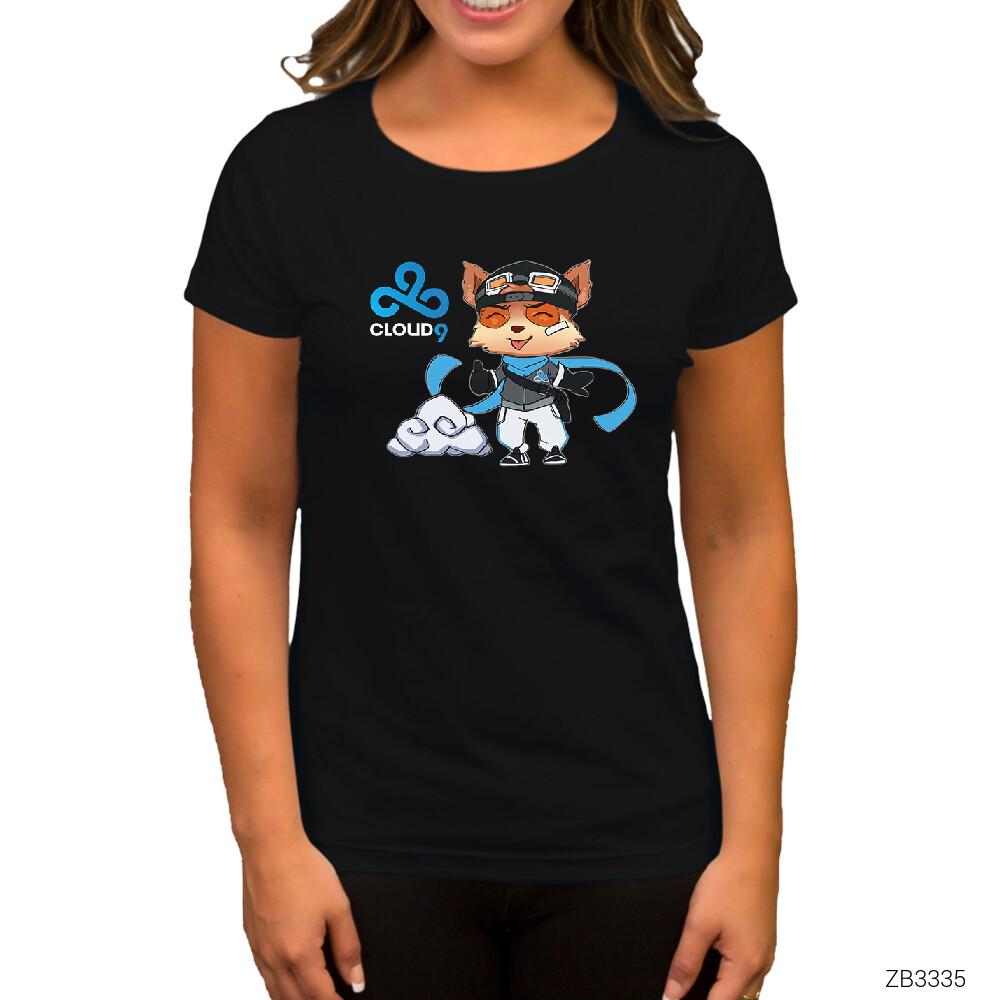 Cloud9 Teemo Siyah Kadın Tişört
