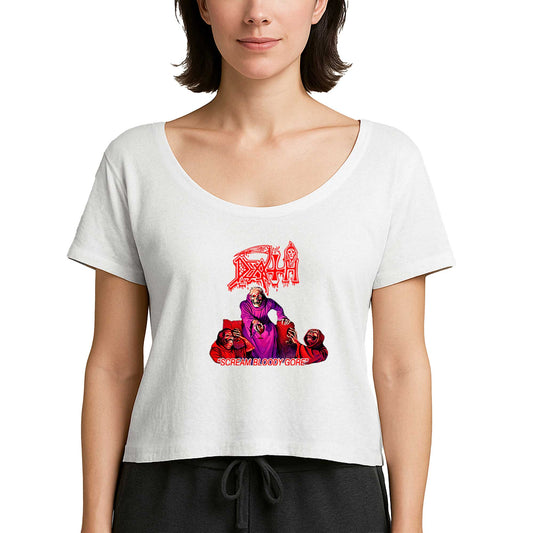 Death Scream Bloody Gore Beyaz Kadın Tişört