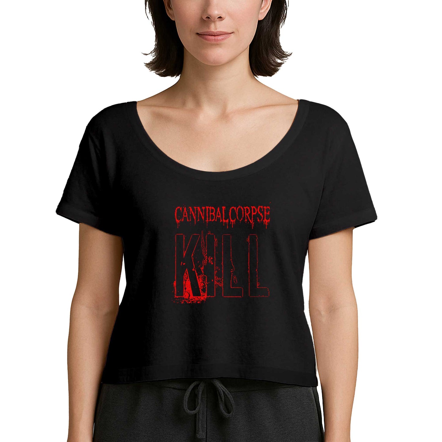 Cannibal Corpse Kill Siyah Kadın Tişört