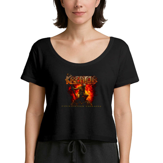 Kreator Civilization Collapse Siyah Kadın Tişört