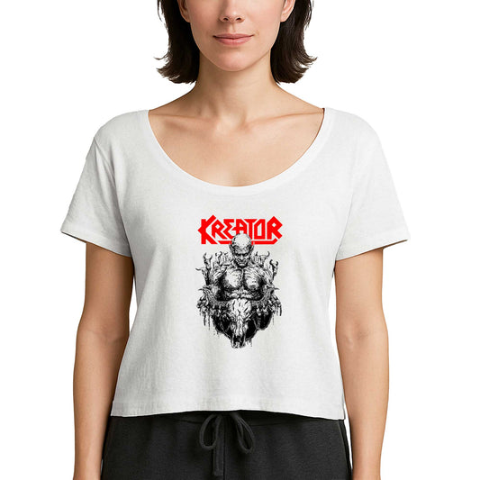 Kreator Devil Inside Beyaz Kadın Tişört